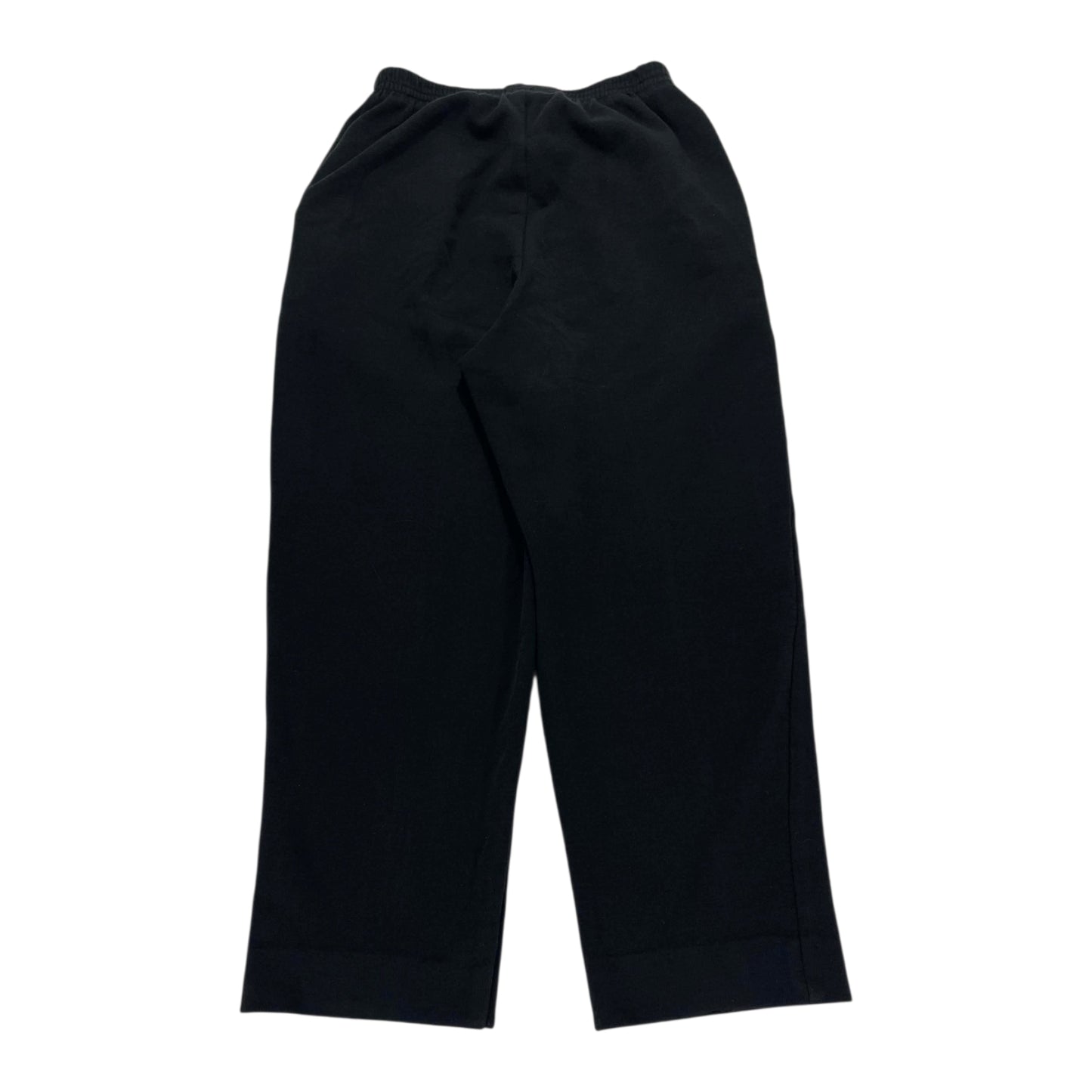 CHEQUER CLUB BLACK WIDE LEG SWEATPANTS (L)