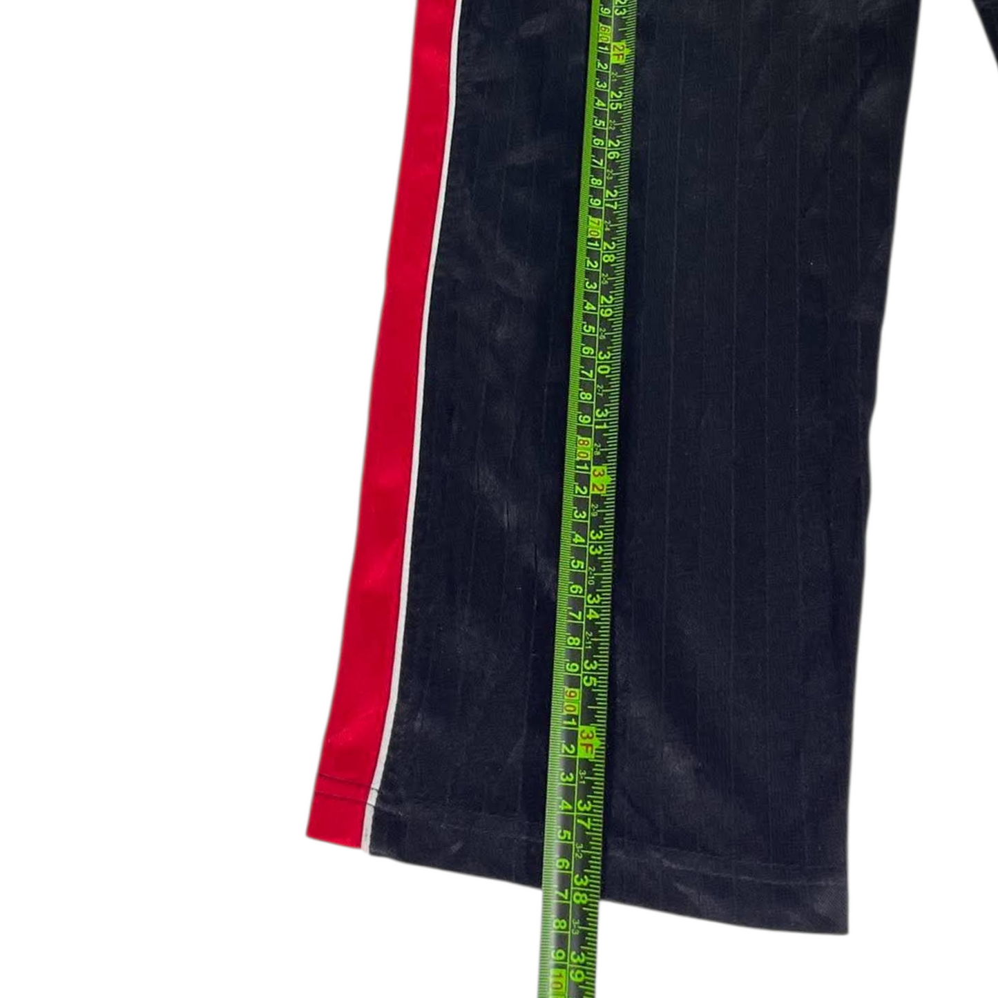 NIKE BLACK PINSTRIPE TRACK PANTS⁵ (M)