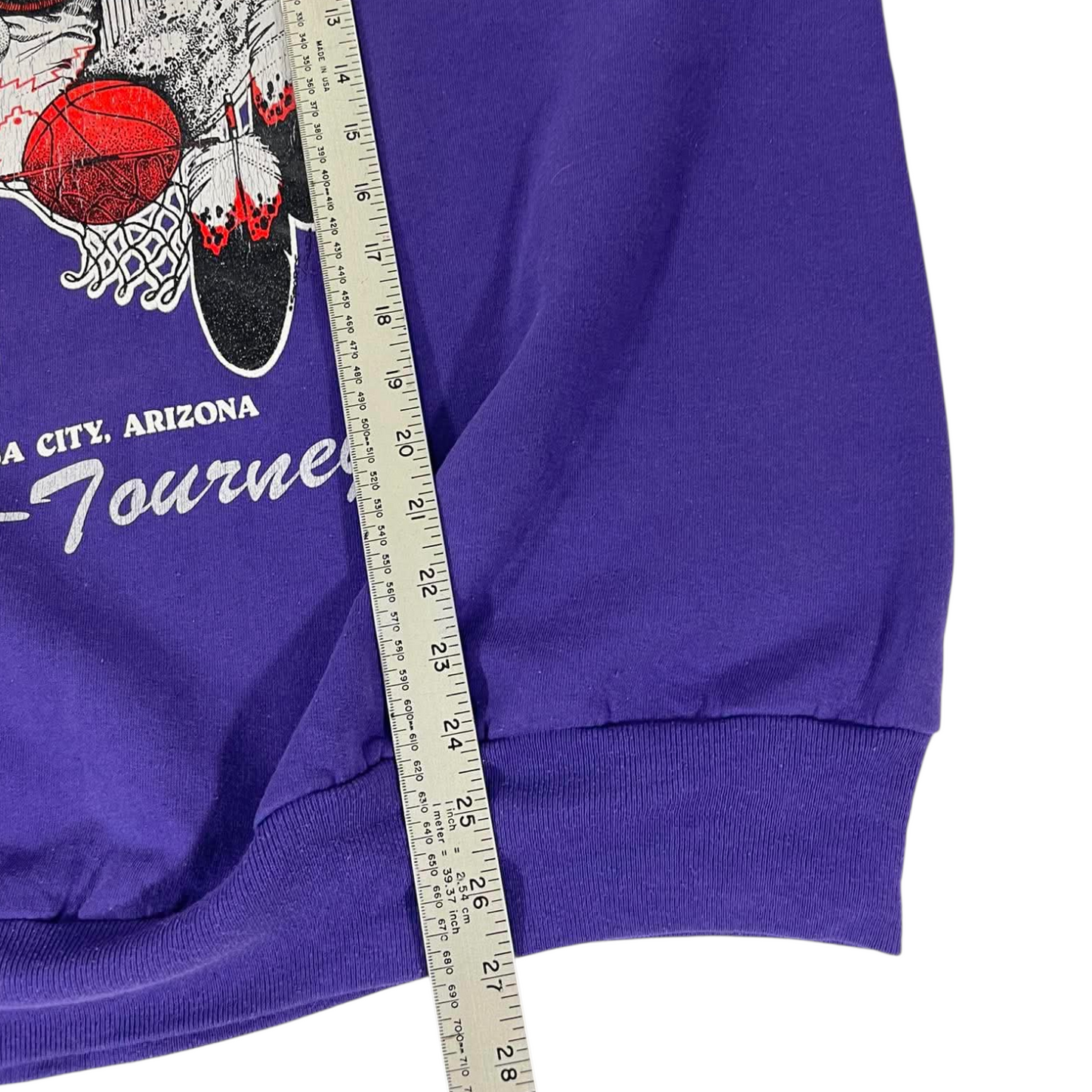 90s PURPLE BASKETBALL TOURNAMENT CREWNECK (L)