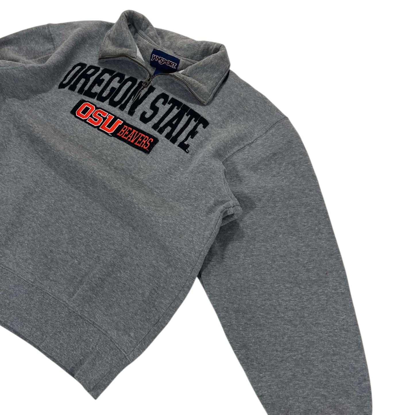 VINTAGE OREGON STATE JANSPORT QUARTER ZIP (M)