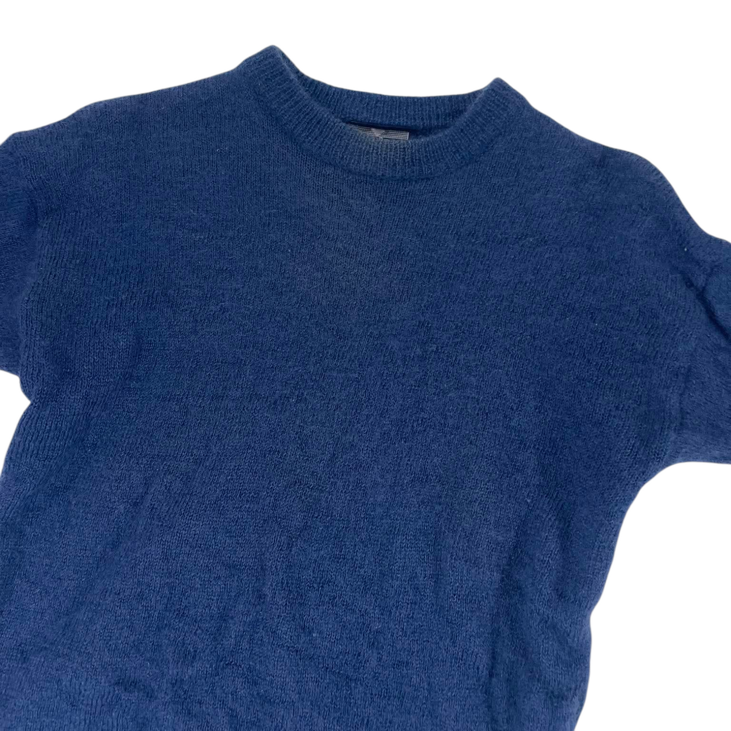 WEST COAST NAVY BLUE 100% WOOL SWEATER (M)