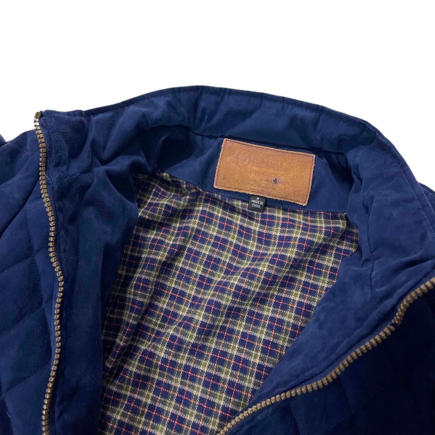 VINTAGE OUTBACK NAVY BLUE QUILTED JACKET (M)