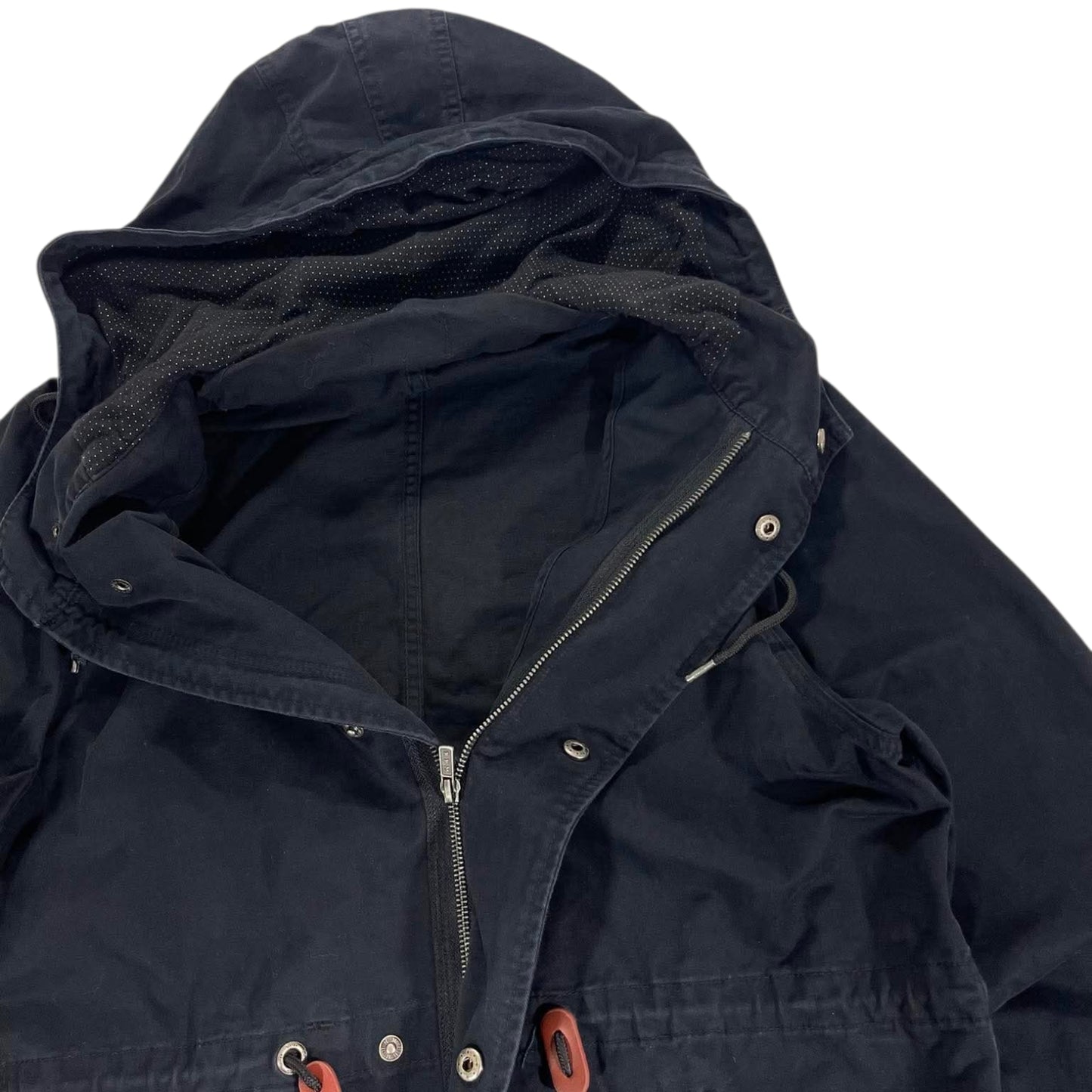 RPM NAVY BLACK HOODED JACKET (L)
