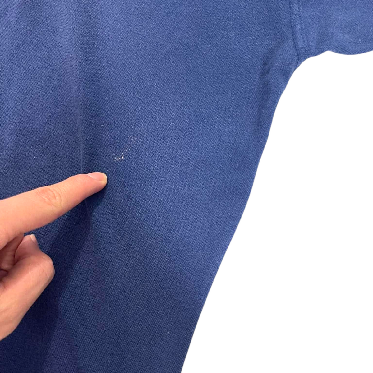 RALPH LAUREN NAVY POLO SHIRT (BEST FIT SMALL)