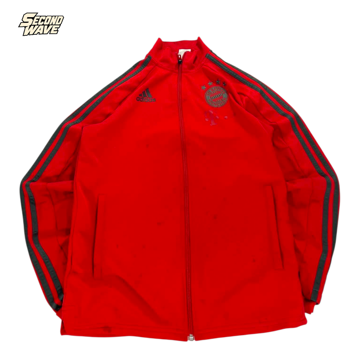 ADIDAS BAYERN MUNICH RED JACKET (XS - SMALL)
