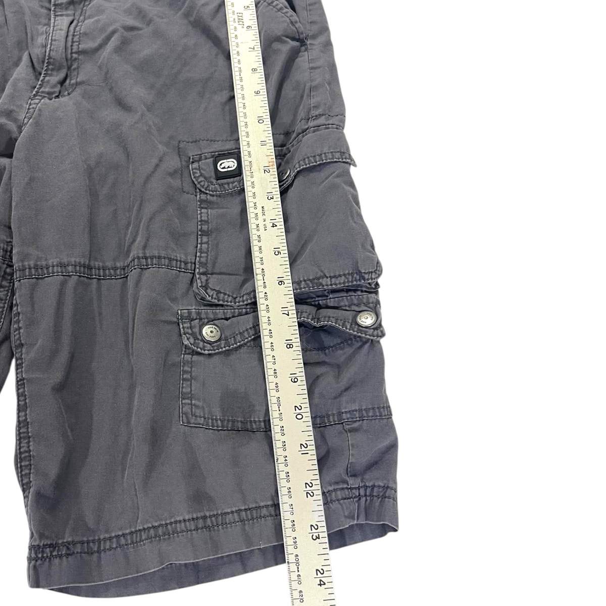 Y2K ECKO UNLTD. GRAY CARGO SHORTS (36)