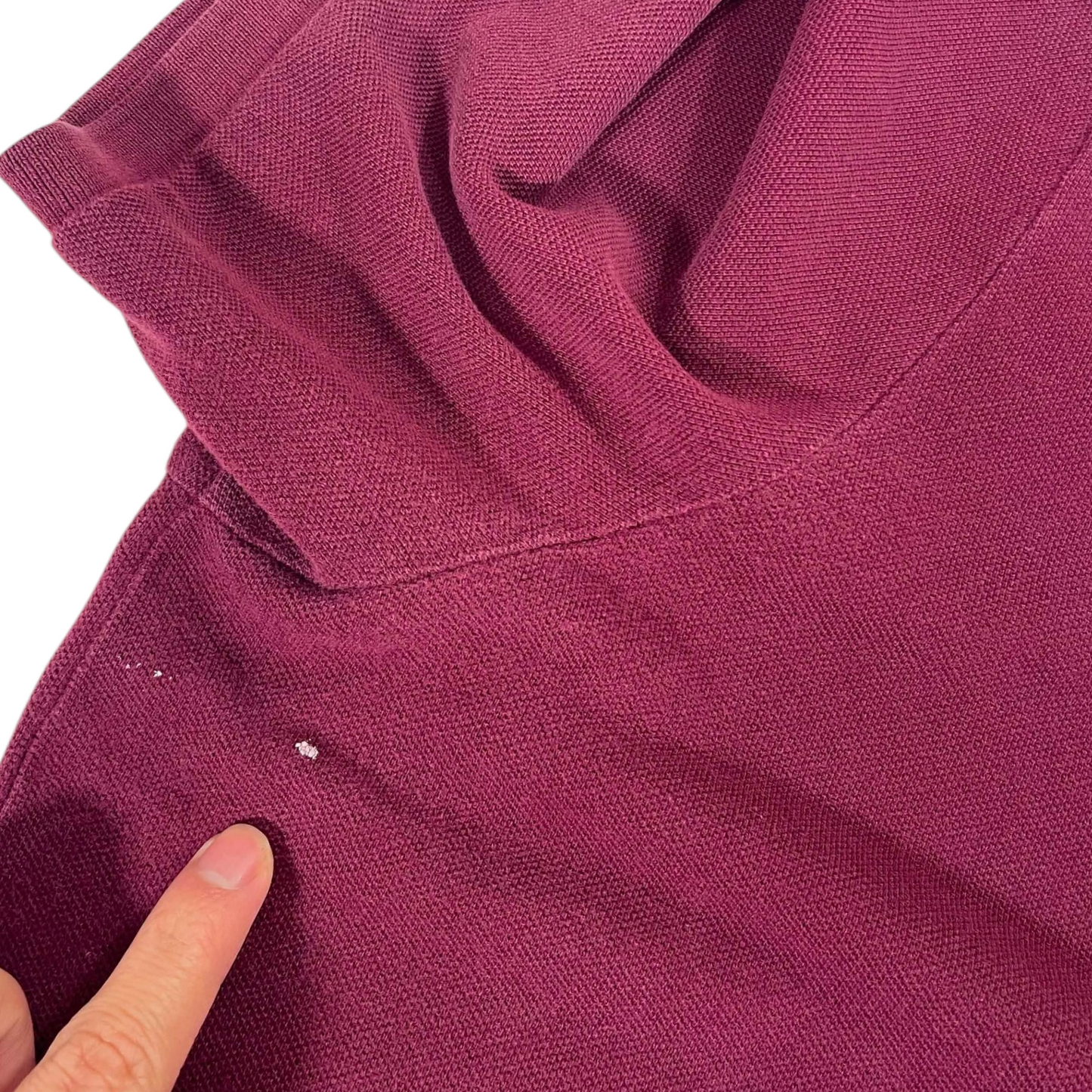 POLO RALPH LAUREN BURGUNDY POLO SHIRT (XL)