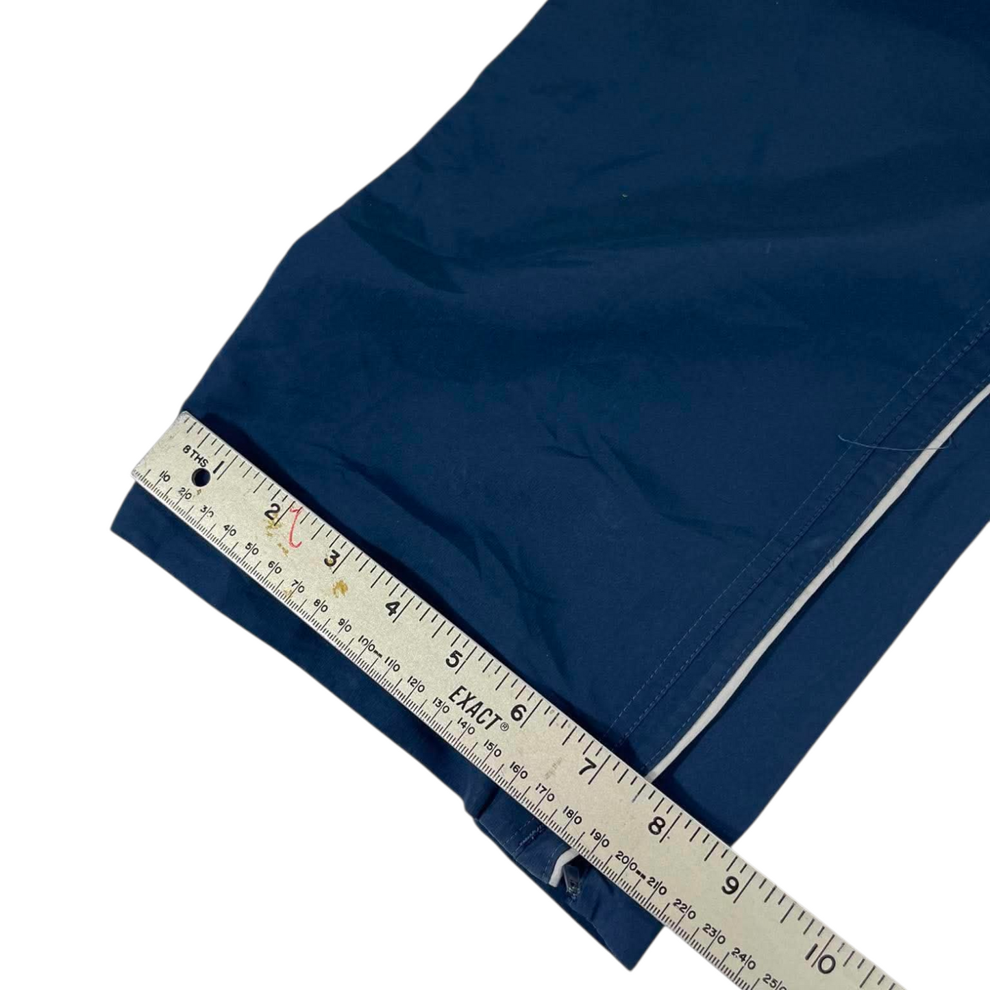 VINTAGE REEBOK NAVY BLUE TRACK PANTS (L) ⁹