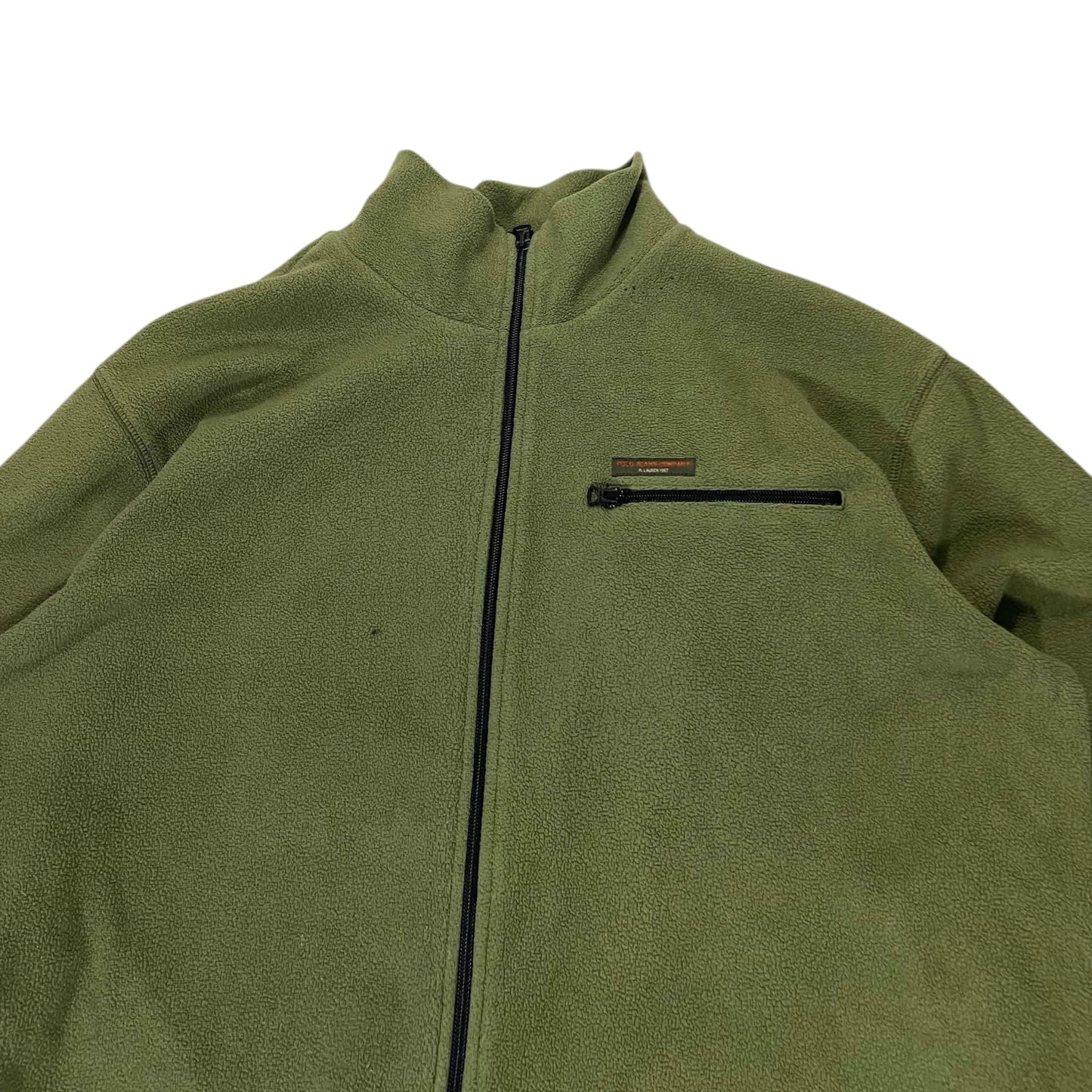 VINTAGE POLO SPORT GREEN FLEECE JACKET (M)
