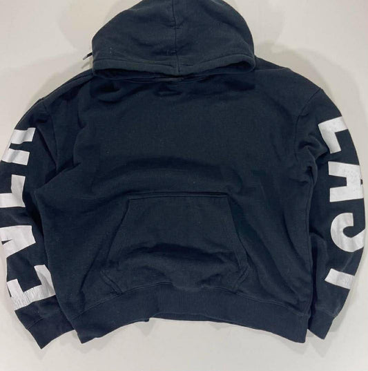 Y2K EVERLAST BLACK & WHITE HOODIE WITH BOLD LETTERING (M-L)