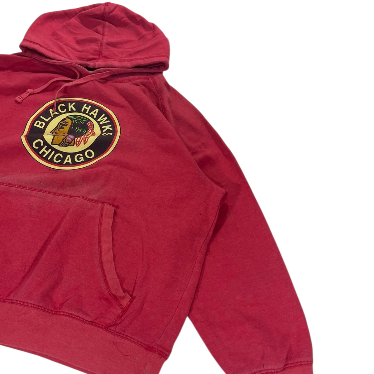 CHICAGO BLACKHAWKS RED HOODIE (M - LARGE)
