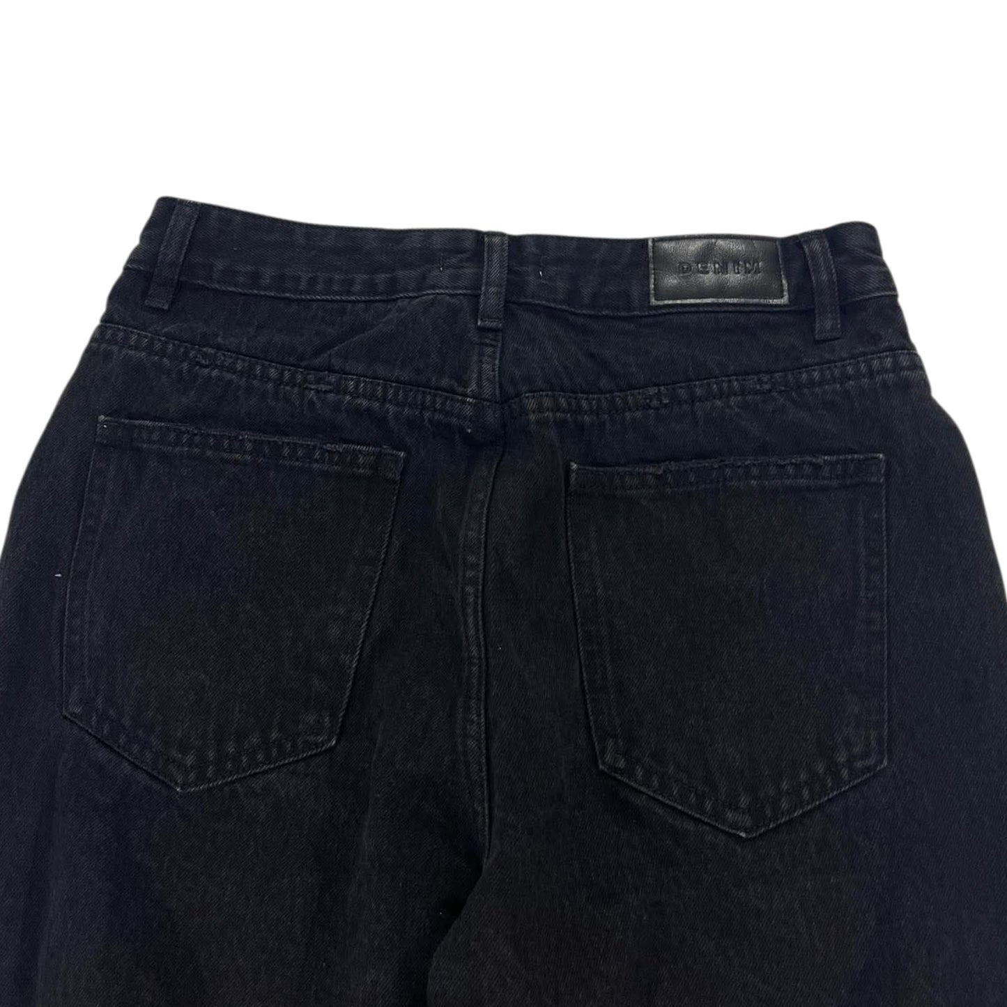 WOMEN GLASSONS BLACK RIPPED DENIM (UK12)