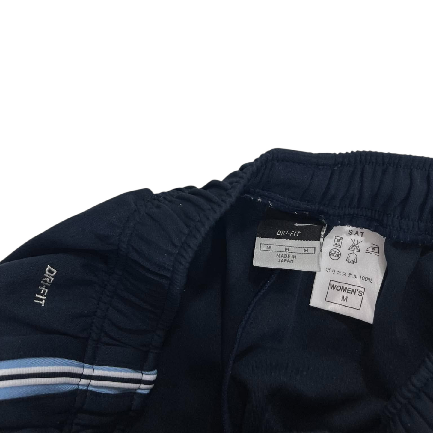 NIKE NAVY DRI-FIT TRACK PANTS¹⁰ (S - M)