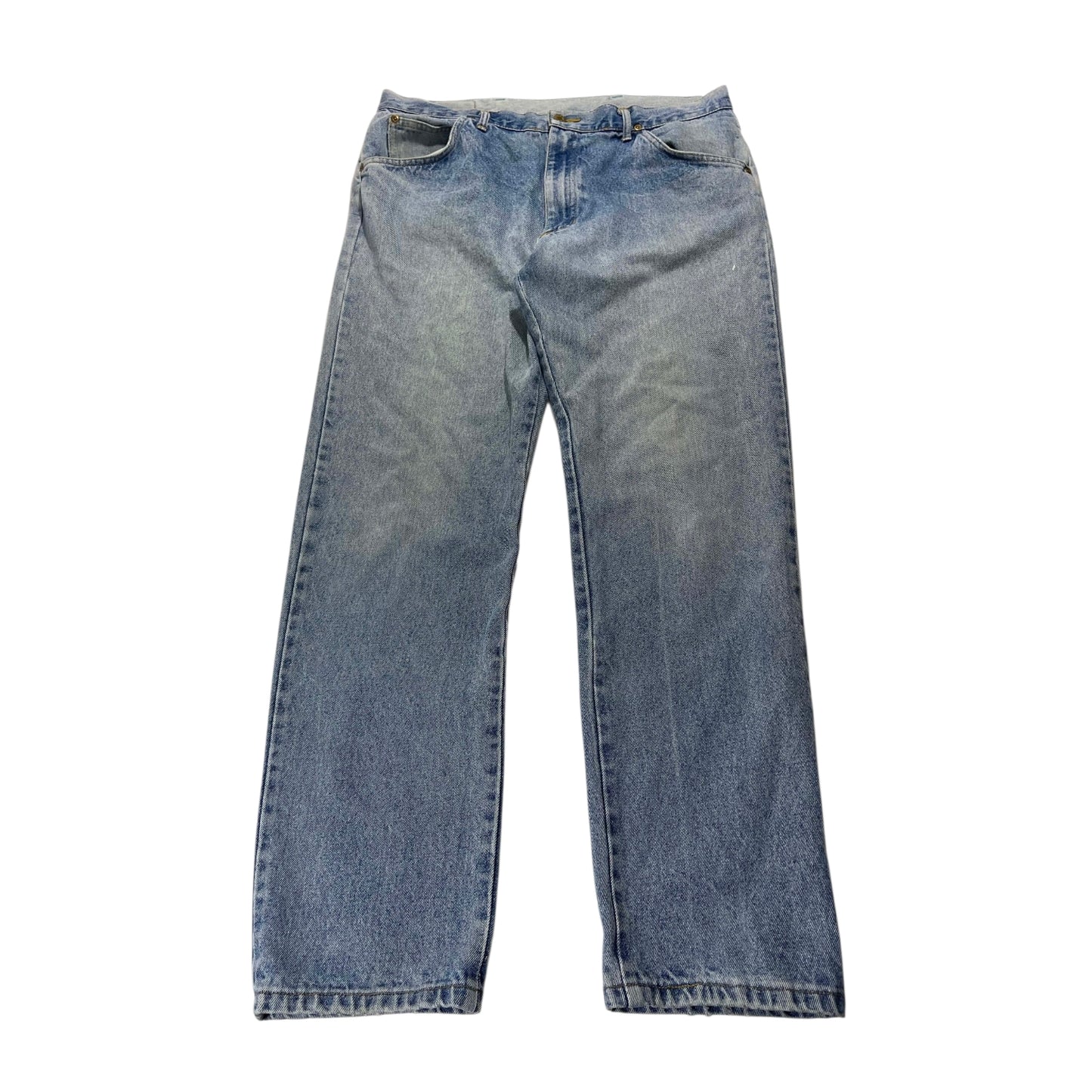 VINTAGE MADE IN NZ TUSK BLUE DENIM JEAN (36)