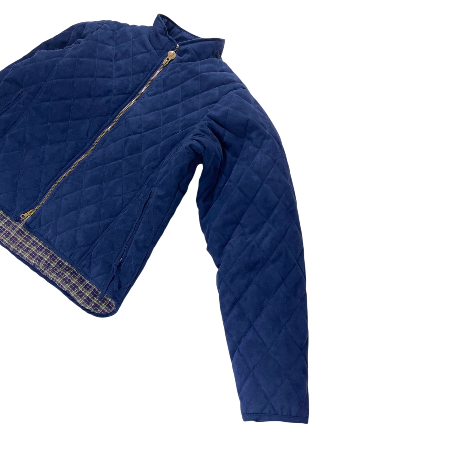 VINTAGE OUTBACK NAVY BLUE QUILTED JACKET (M)