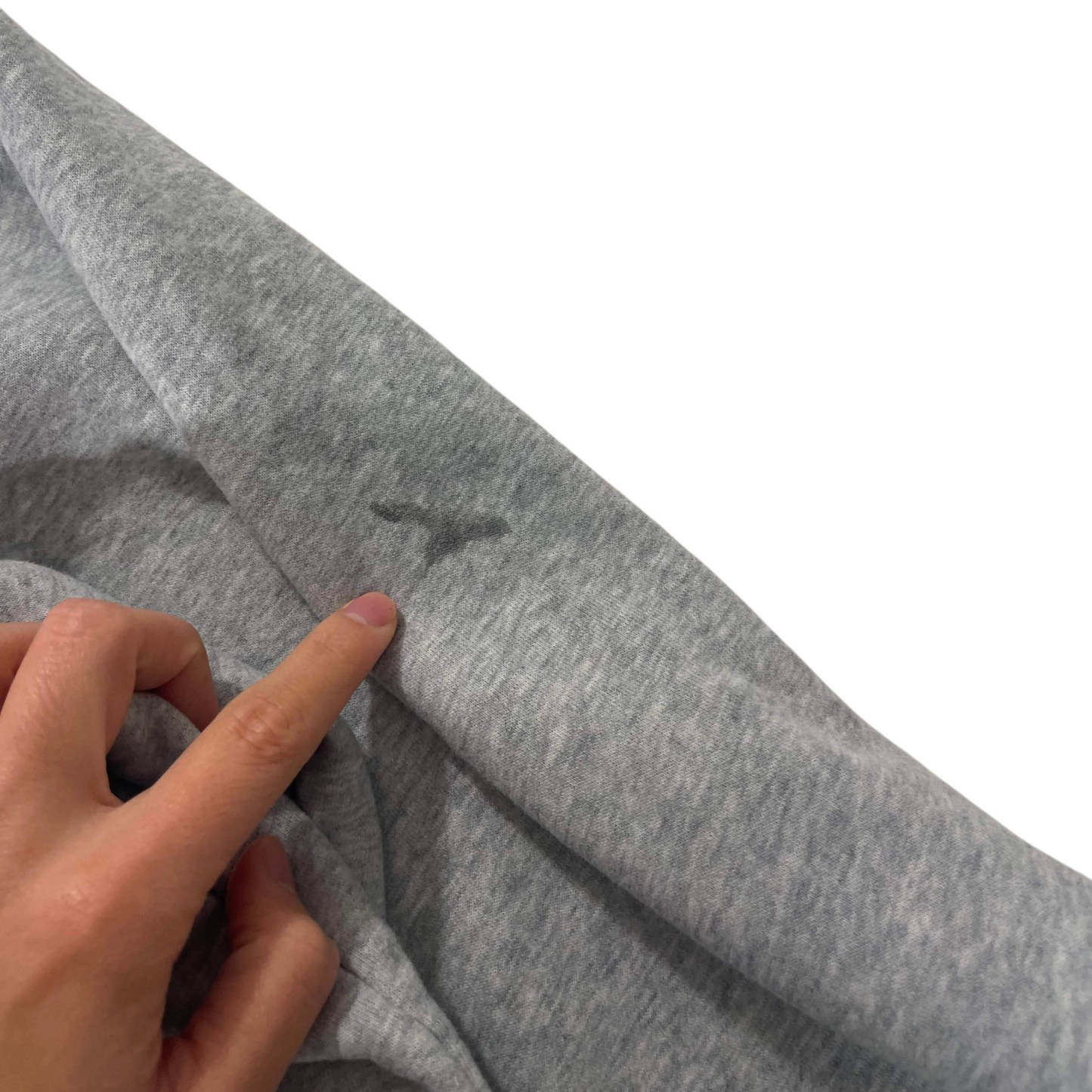 MID SWOOSH GRAY NIKE HOODIE (L)