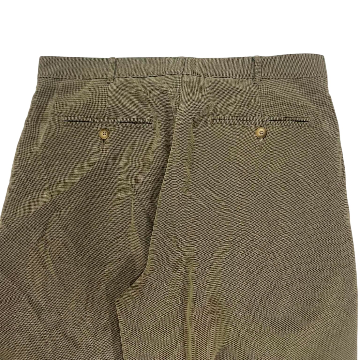 VINTAGE CENARIO KHAKI WIDE LEG TROUSERS (34)