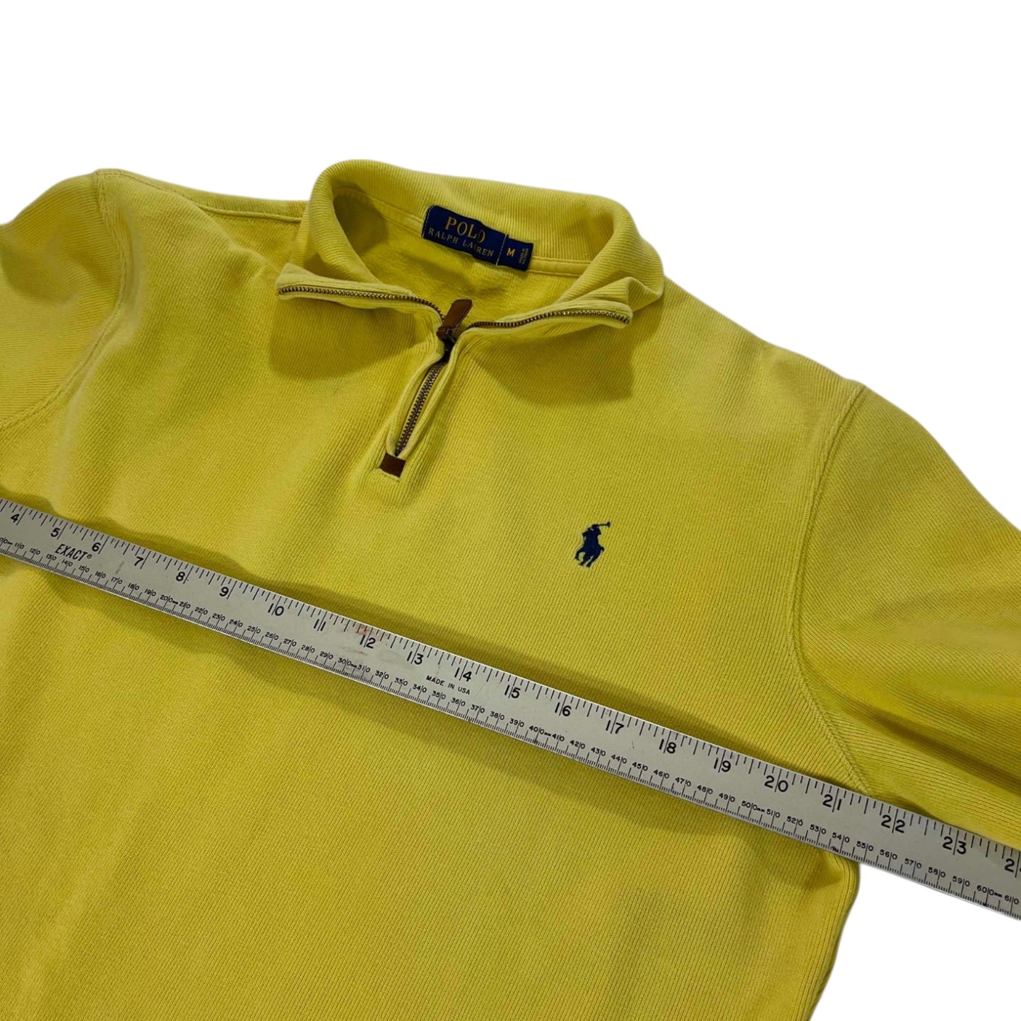 POLO RALPH LAUREN YELLOW QUARTER ZIP (M)