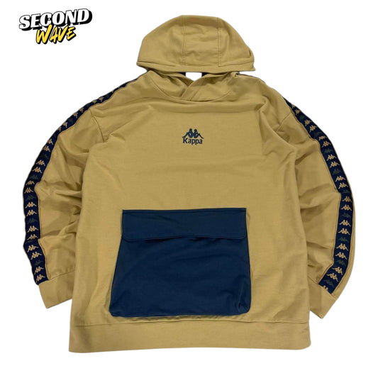 KAPPA MUSTARD AND BLUE HOODIE (M)
