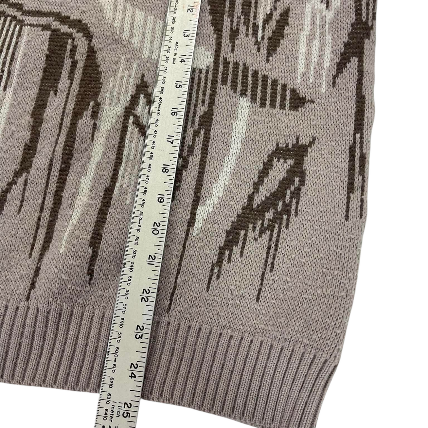 CHECKMATE KNIT SWEATER (S-M)