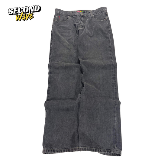 Y2K CHD BLACK DENIM JEANS (34)