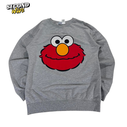 SESAME STREET ELMO GREY CREWNECK (S-M)