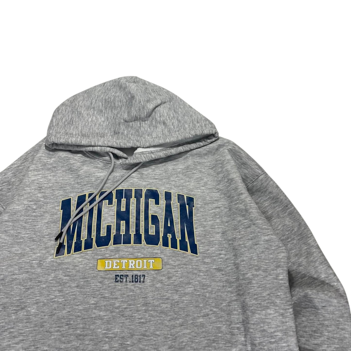 GREY UNIVERSITY OF MICHIGAN HOODIE (L-XL)