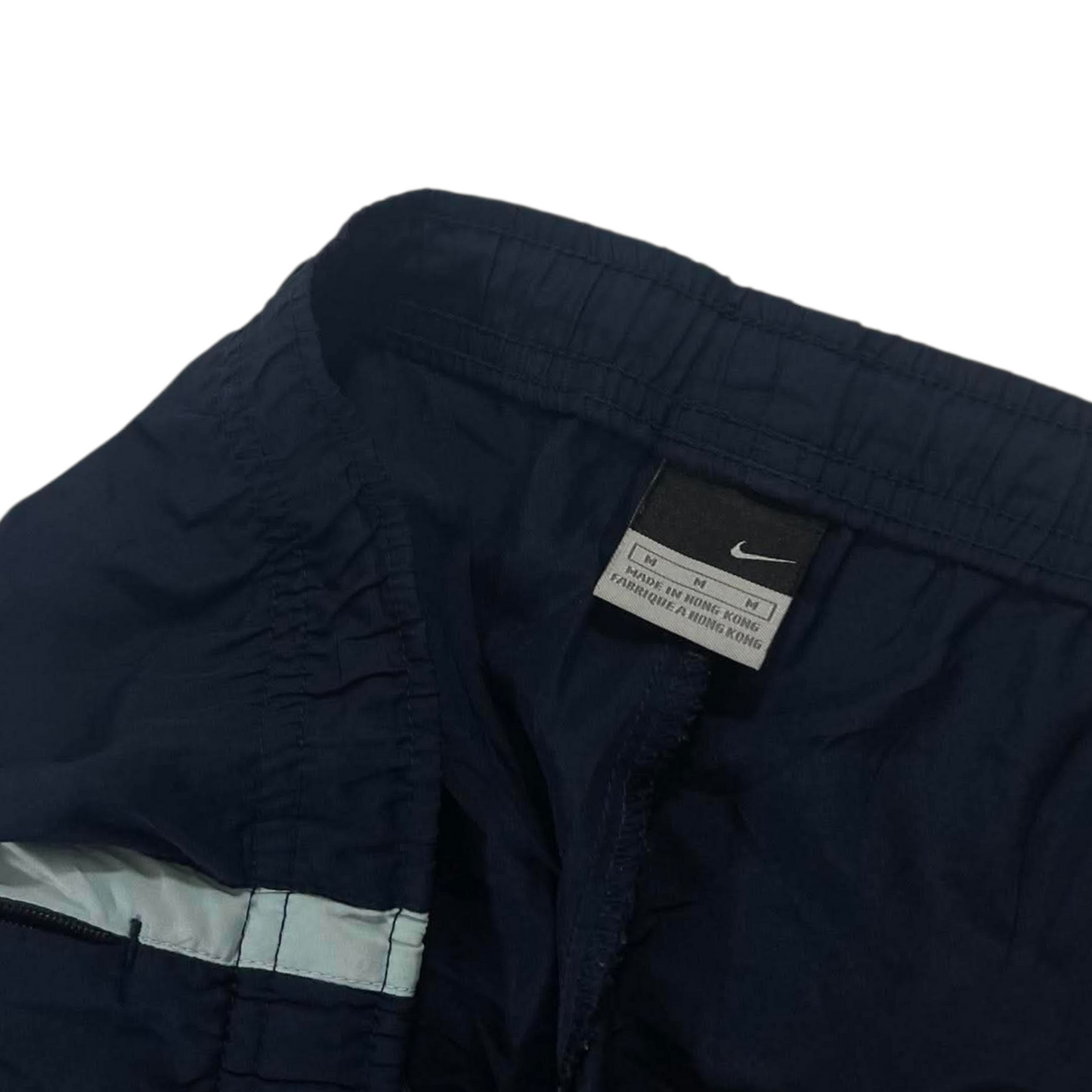 Y2K NIKE NAVY TRACK PANTS ⁶ (M)