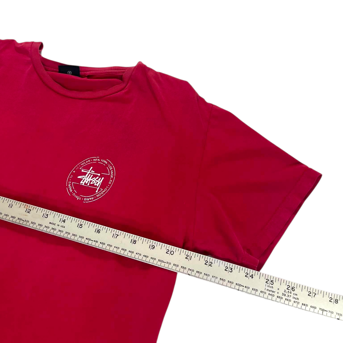 STÜSSY RED T-SHIRT (M)