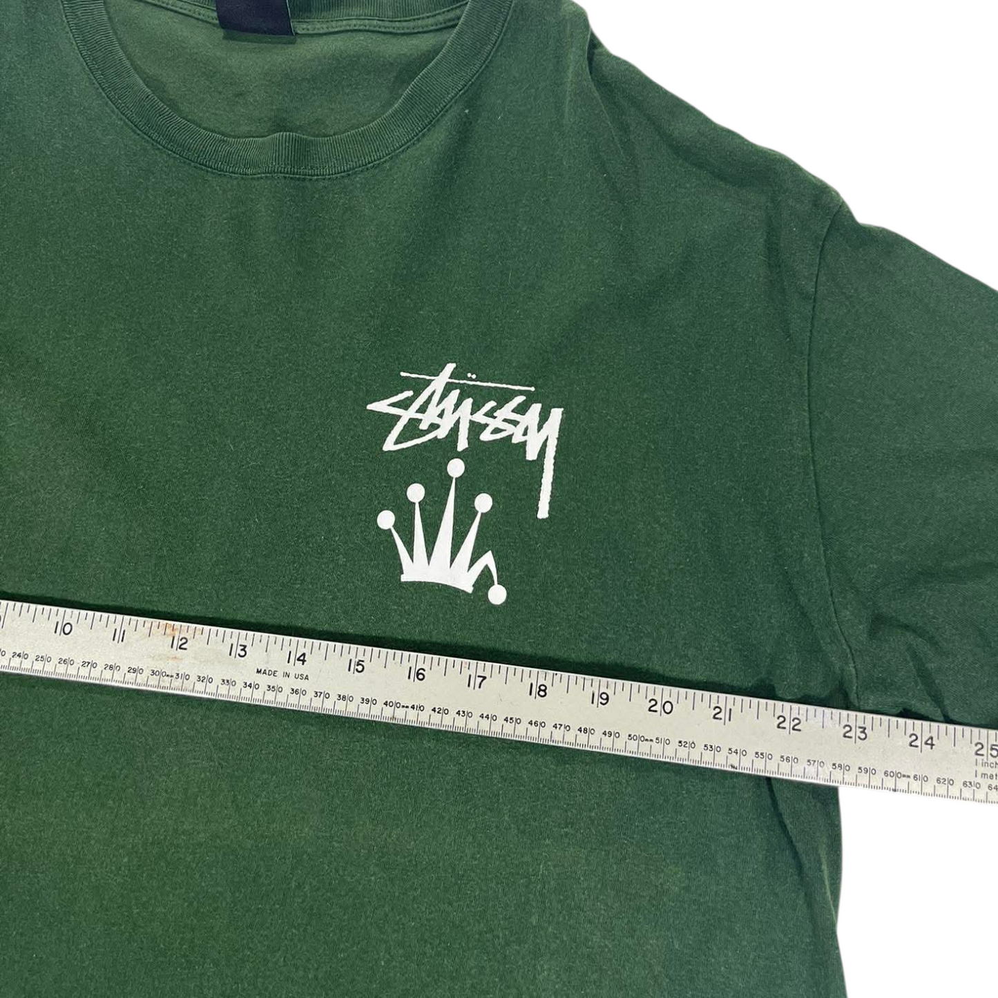 CROWN GREEN STUSSY GREEN CROWN TEE (XL)