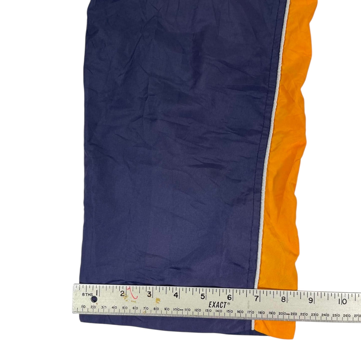 VINTAGE BAGGY NIKE ORANGE NAVY TRACK PANTS (L)