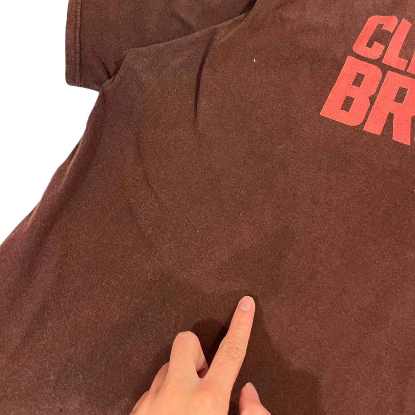 BROWN CLEVELAND T-SHIRT (XL)
