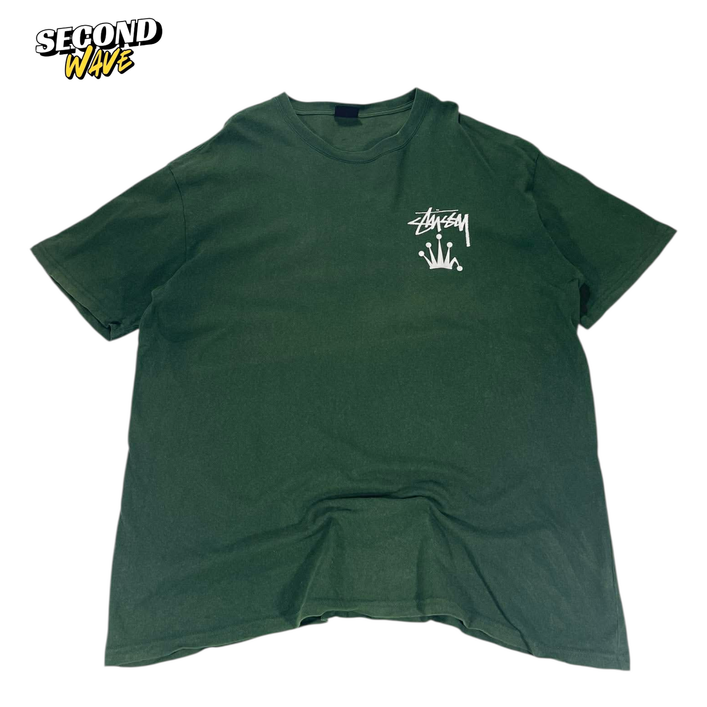CROWN GREEN STUSSY GREEN CROWN TEE (XL)