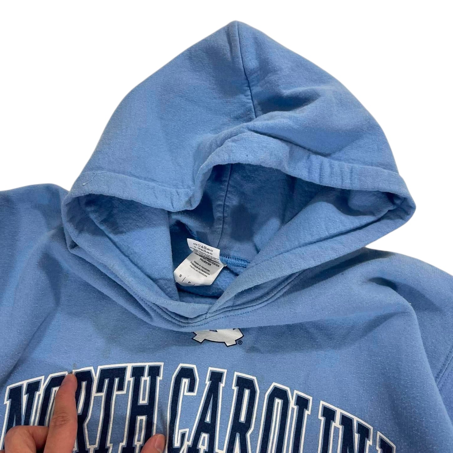VINTAGE UNC TAR HEELS BLUE HOODIE (M)