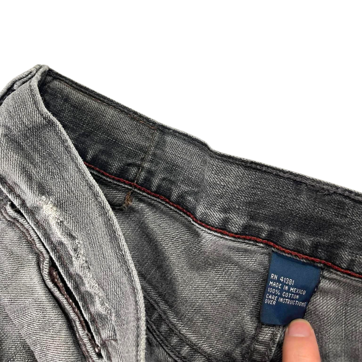 VINTAGE POLO RALPH LAUREN GRAY DENIM JEANS (32)