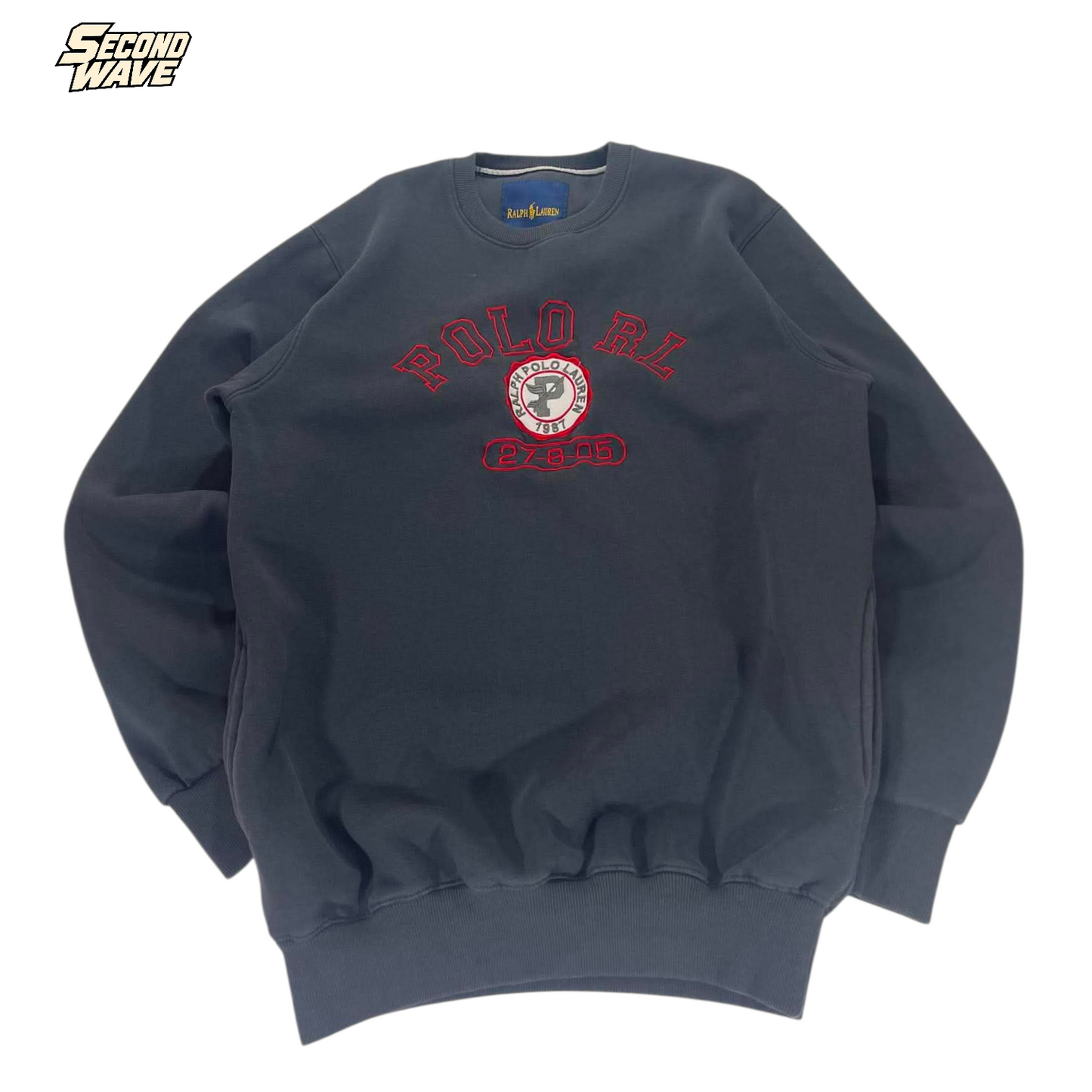 VINTAGE FADED POLO RALPH LAUREN CREWNECK (BEST FIT L)