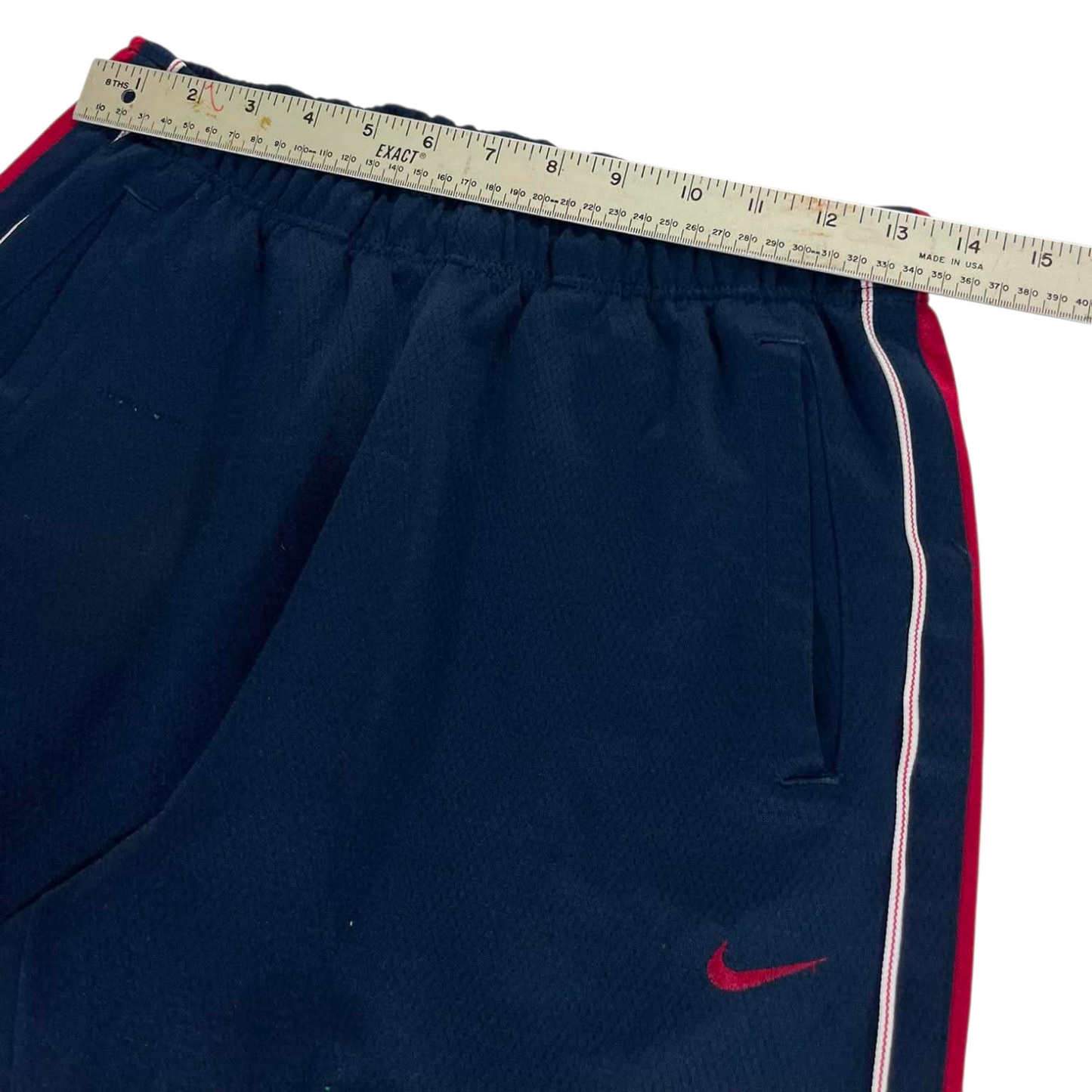 NIKE NAVY BLUE TRACK PANTS (L) ⁵