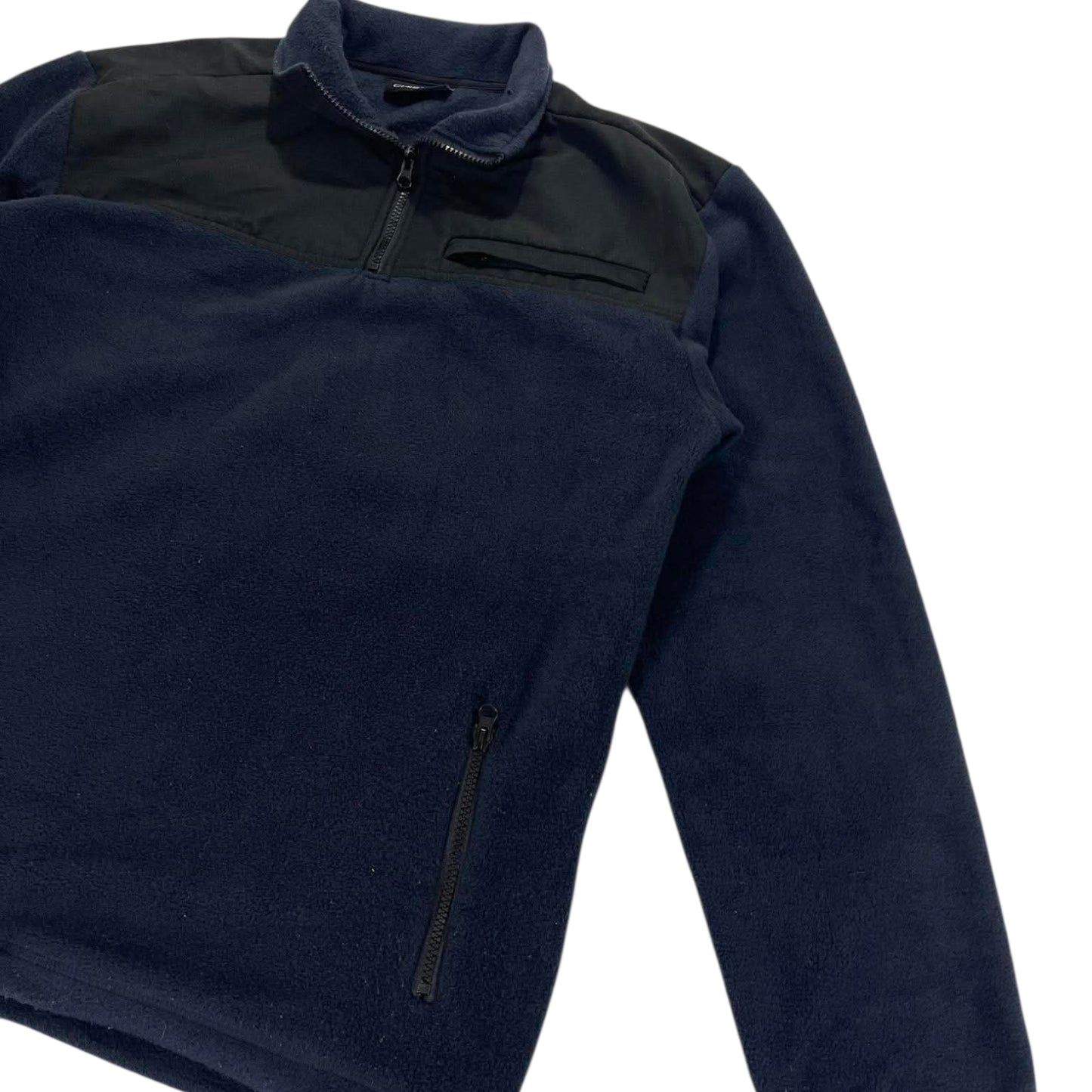 CHISEL NAVY BLUE FLEECE QUARTER ZIP (M)