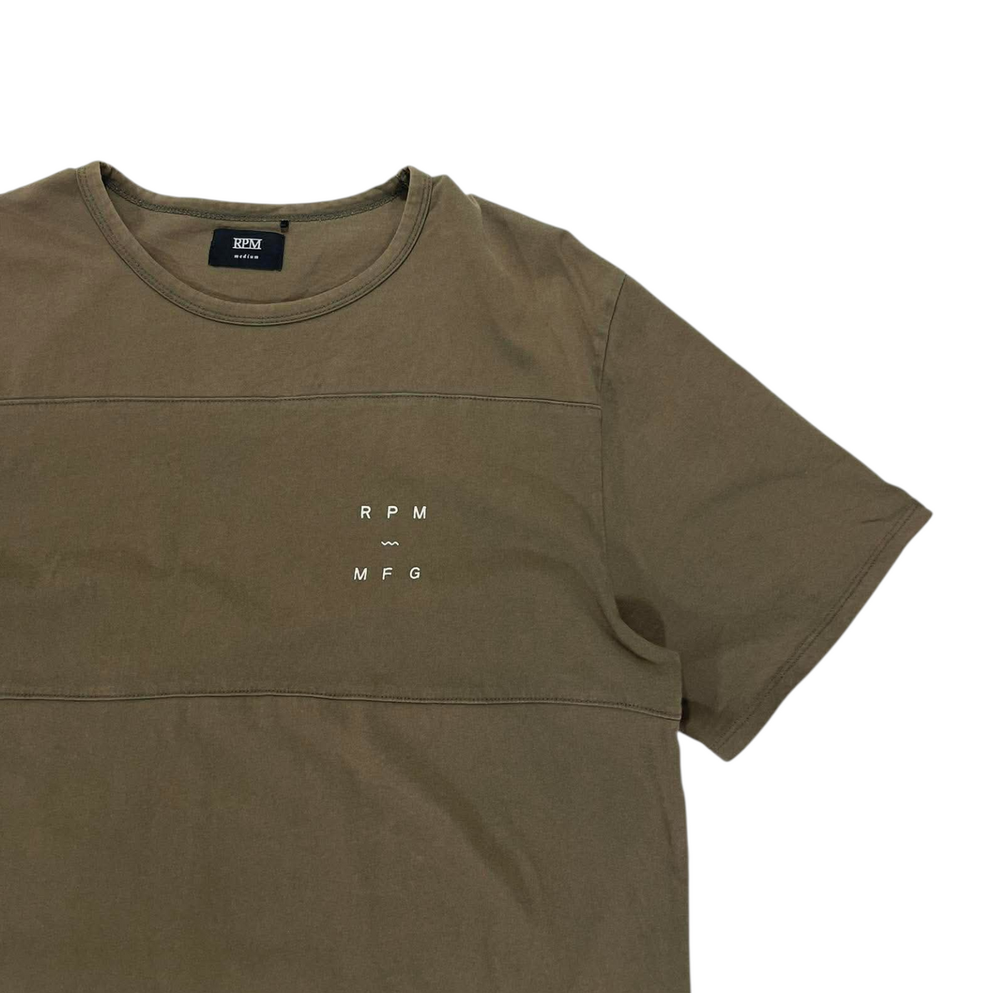 RPM MFG KHAKI COTTON T-SHIRT (M)