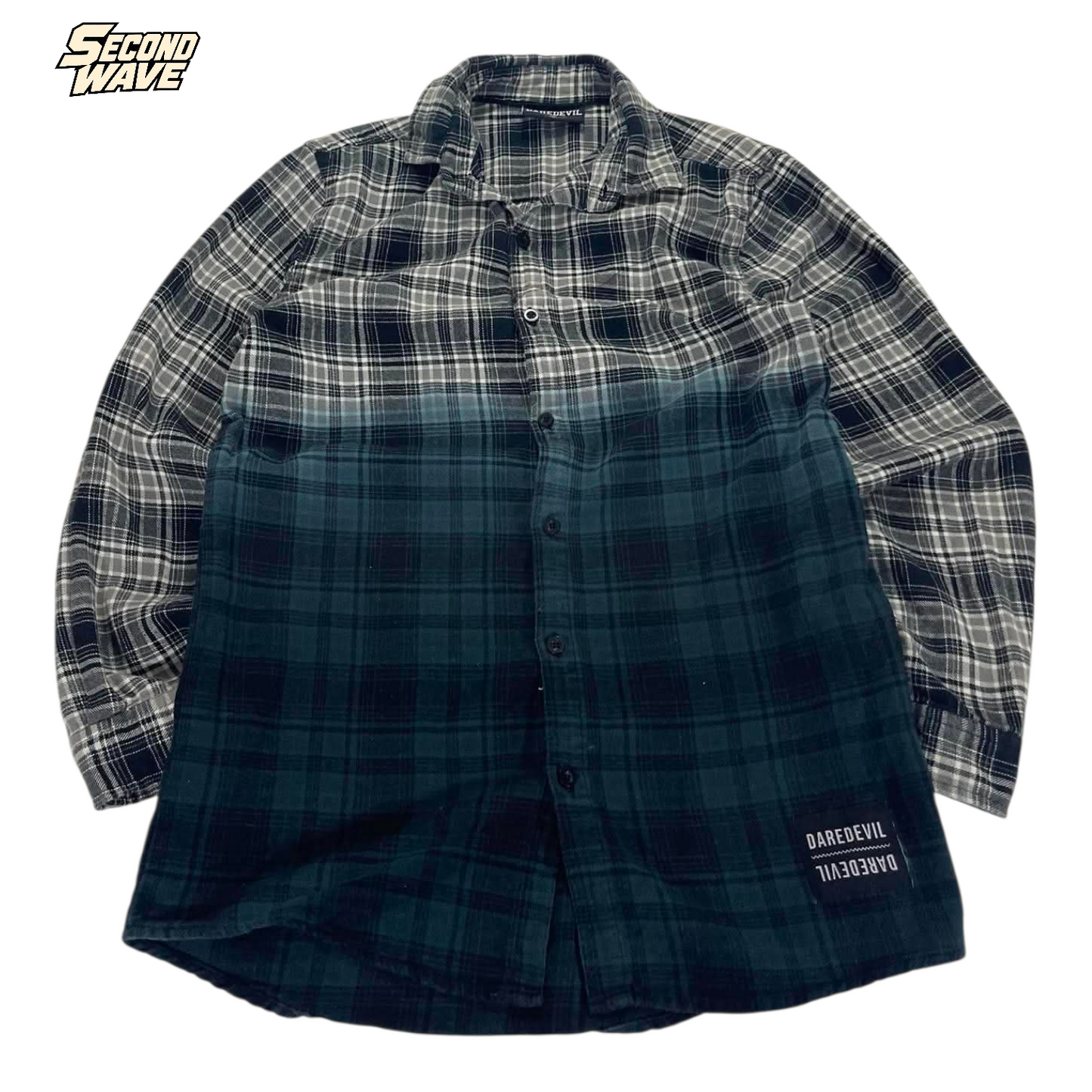 Y2K DAREDEVIL PLAID GREY & BLUE PLAID BUTTON (12)