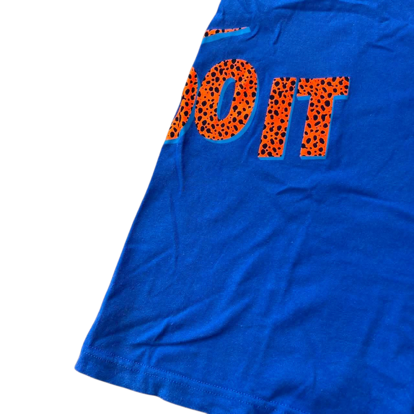NIKE BLUE CHEETAH PRINT T-SHIRT (M)