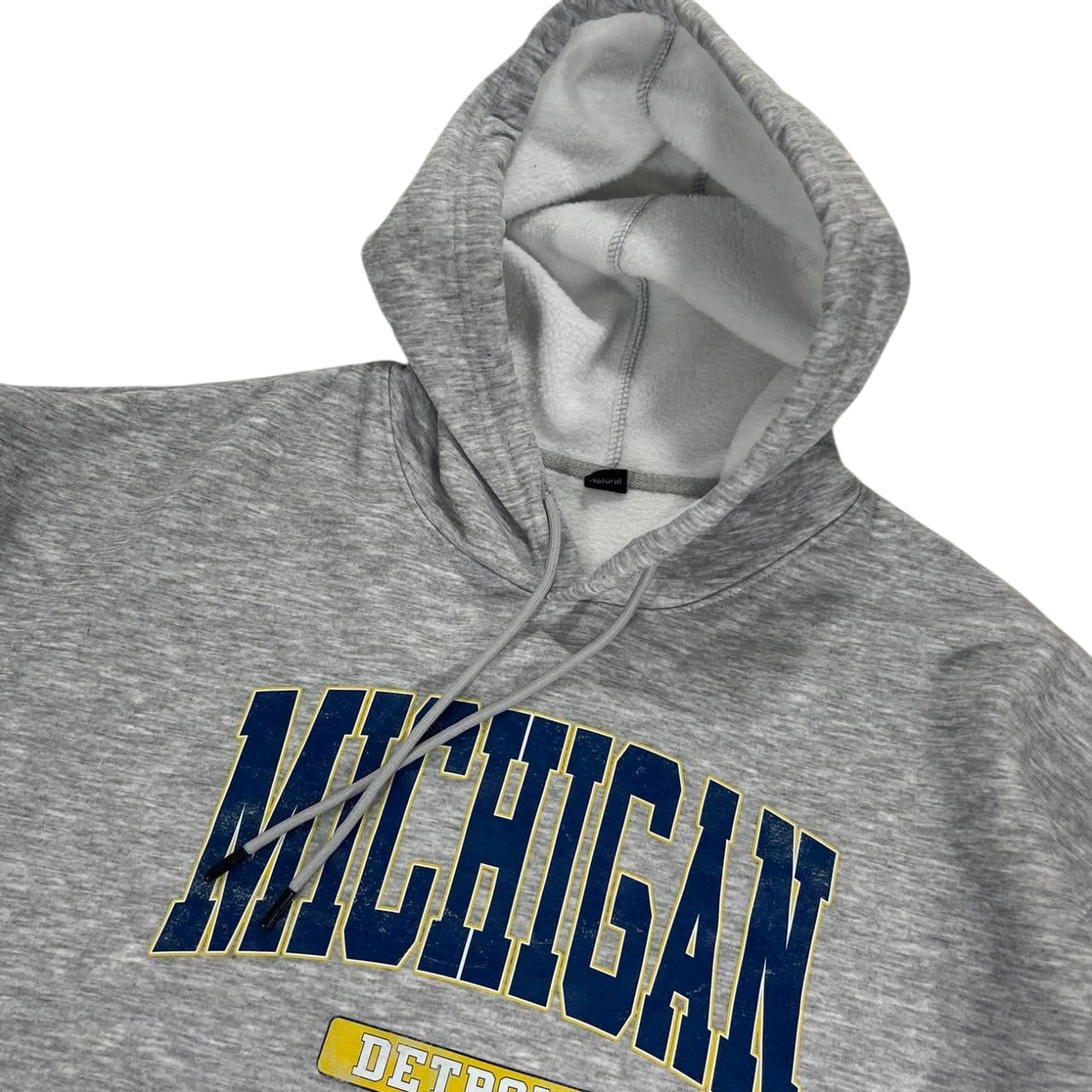 GREY UNIVERSITY OF MICHIGAN HOODIE (L-XL)