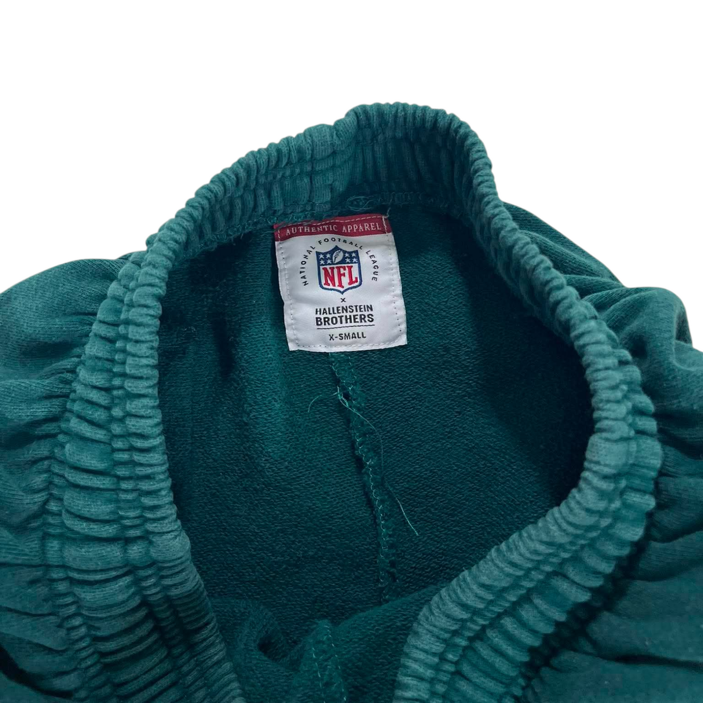 NFL PHILADELPHIA EAGLES EMBROIDERED GREEN SWEATPANTS (S)