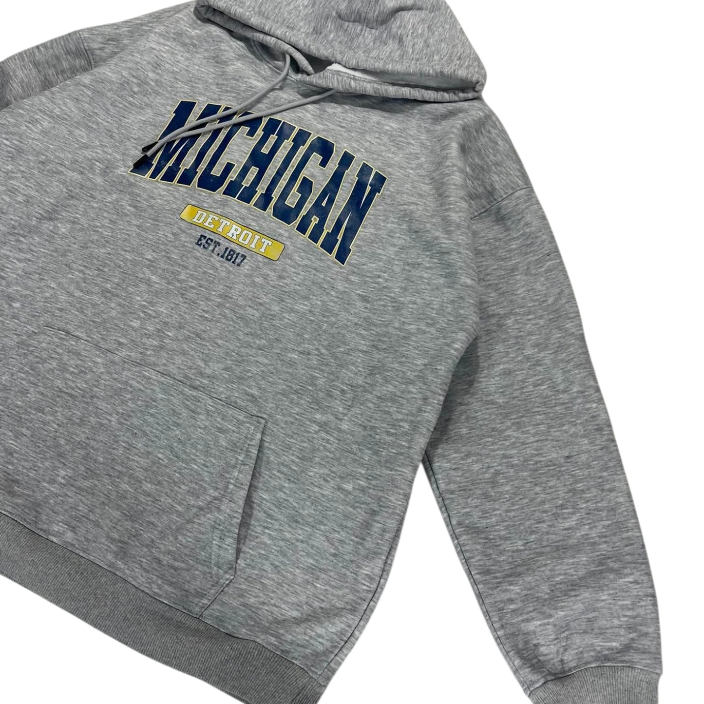 GREY UNIVERSITY OF MICHIGAN HOODIE (L-XL)