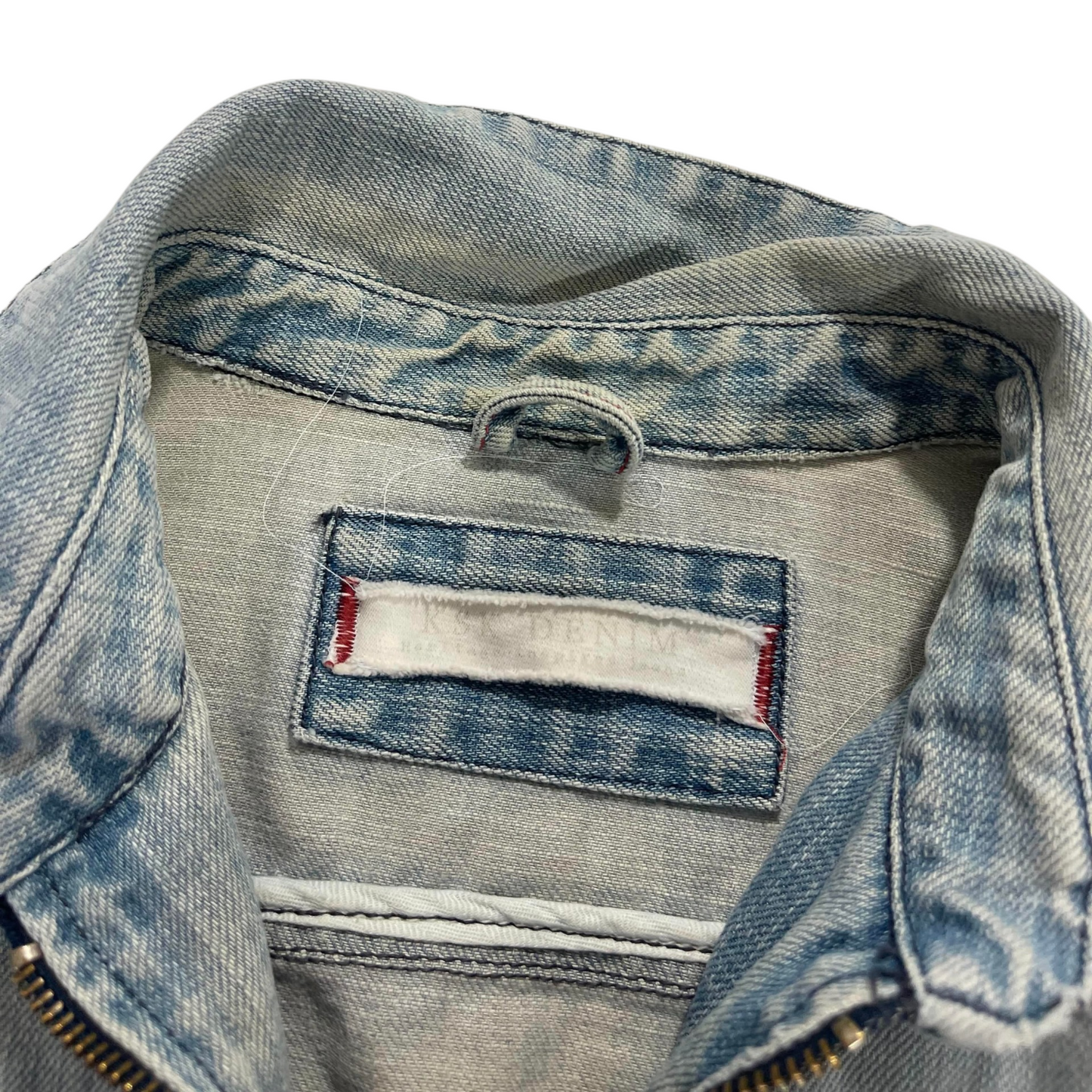 TRASHED HSK BLUE DENIM JACKET (XS)