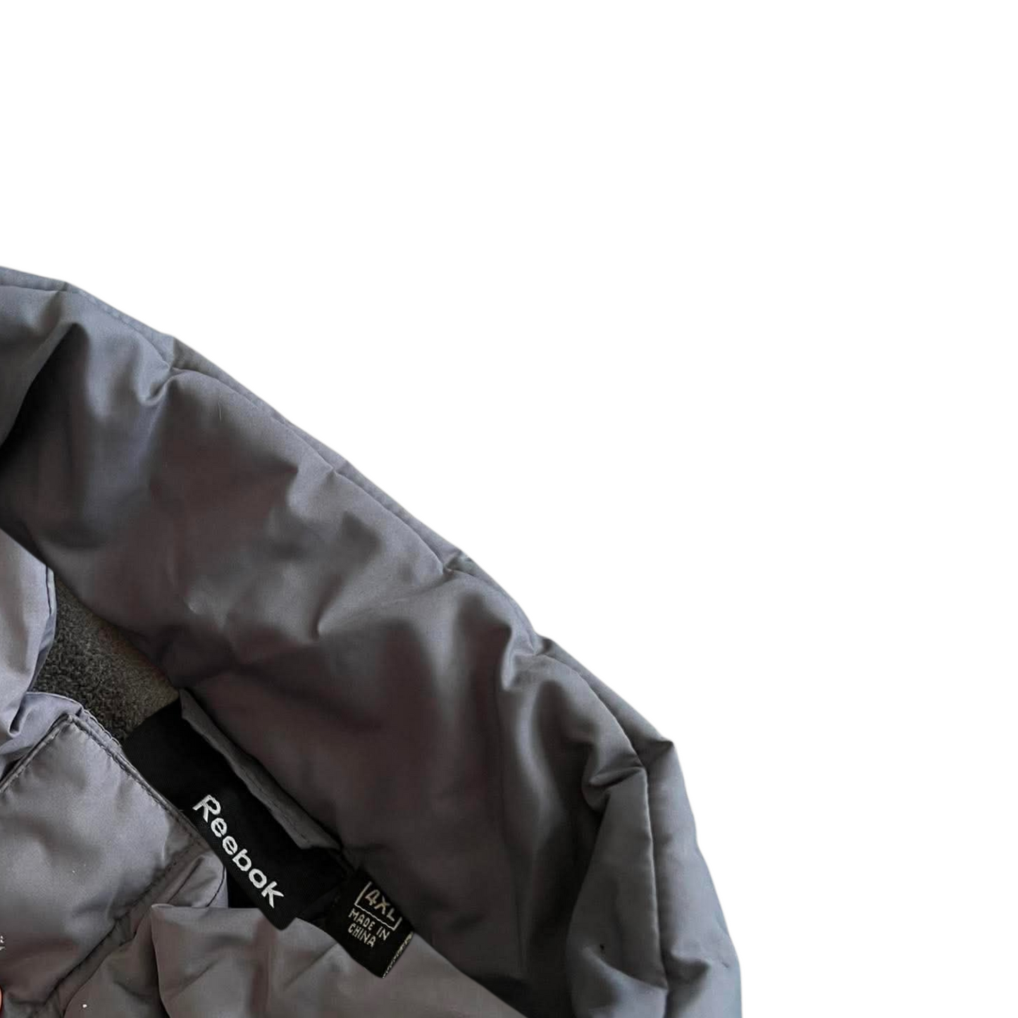 VINTAGE REEBOK GREY PUFFER JACKET (XXL)