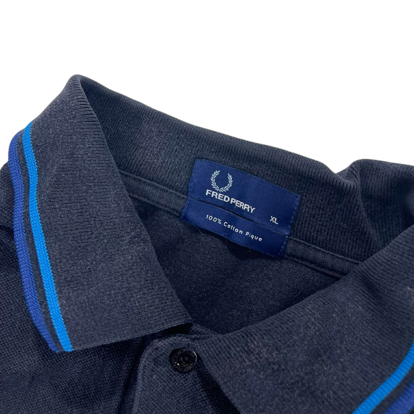 FRED PERRY NAVY BLUE POLO SHORT (M)