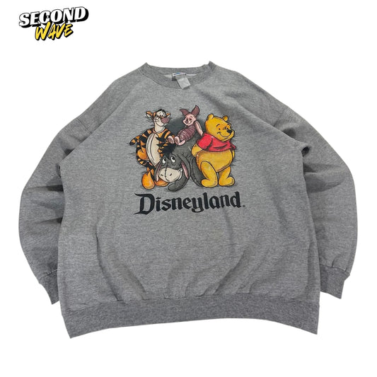 VINTAGE POOH AND FRIENDS GREY CREWNECK (L)