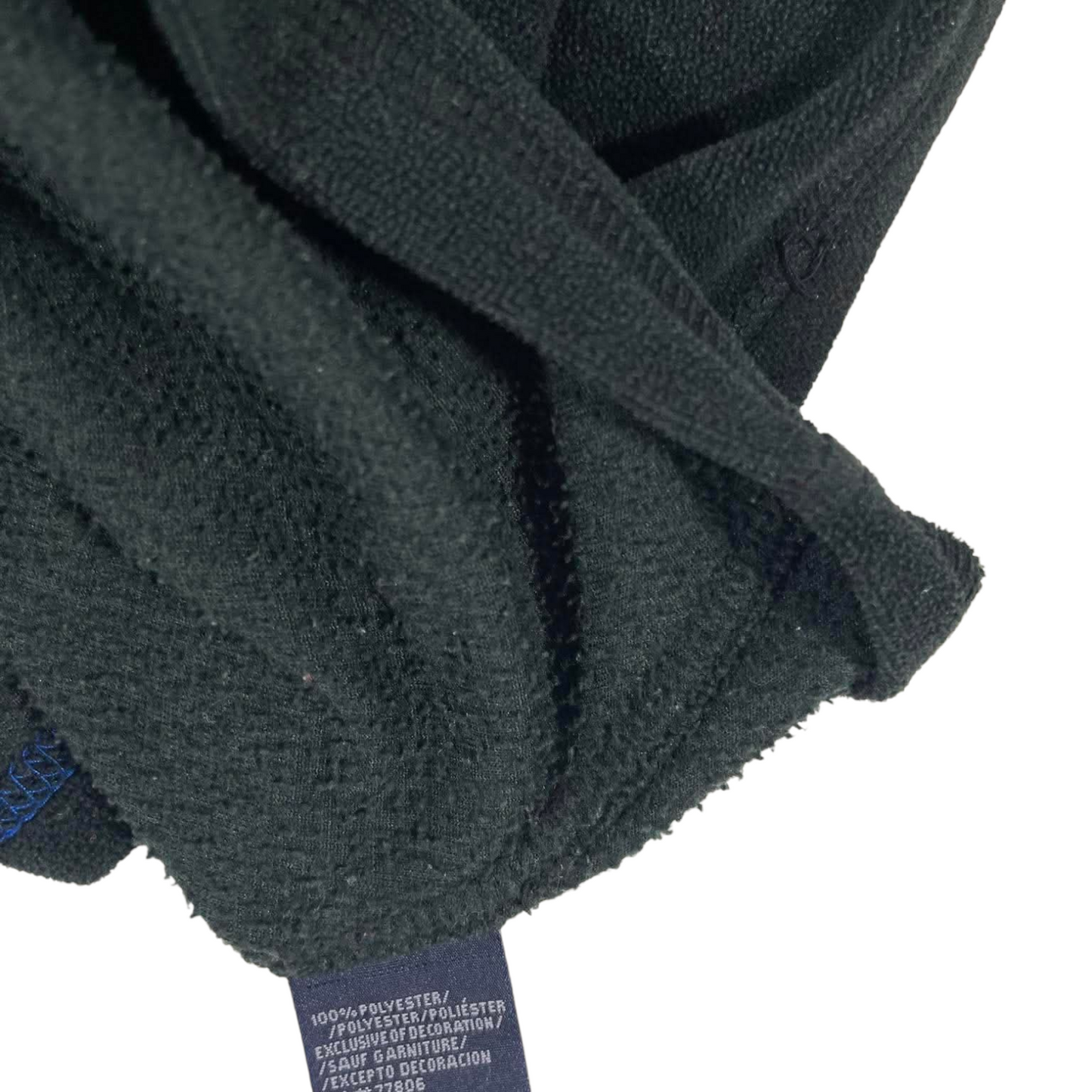 VINTAGE TOMMY HILFIGER NAVY BLUE QUARTER ZIP FLEECE (M)