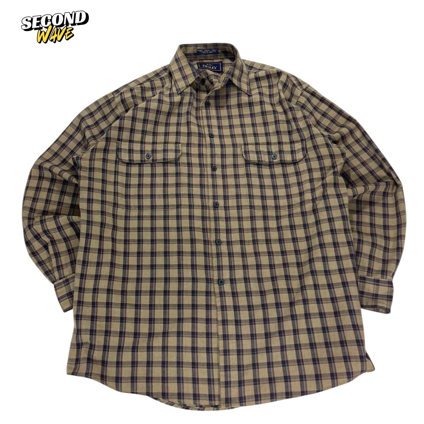 VINTAGE BISLEY FISHERMAN CHECK SHIRT (M)